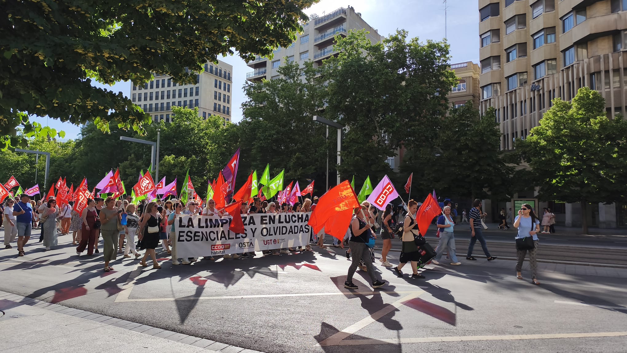 manifestación limpieza